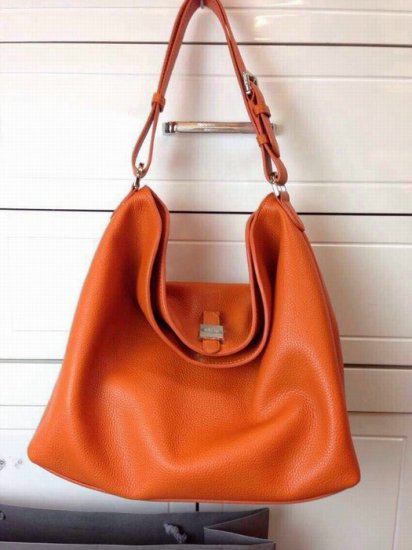 New Mulberry Handbags 2014-Tessie Hobo Mandarin Soft Small Grain - Click Image to Close