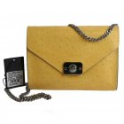 2015 Latest Mulberry Small Delphie Bag Yellow Ostrich Leather