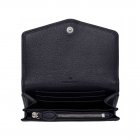 Mulberry Dome Rivet French Purse Midnight Blue Shiny Goat