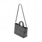 Mulberry Small Willow Tote Pavement Grey Silky Classic Calf & Nubuck Stripe
