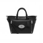 Mulberry Small Willow Tote Black Silky Classic Calf With Nickel