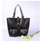 Mulberry Beatrice Tote Black Waxed 7224 Nubuck Leather