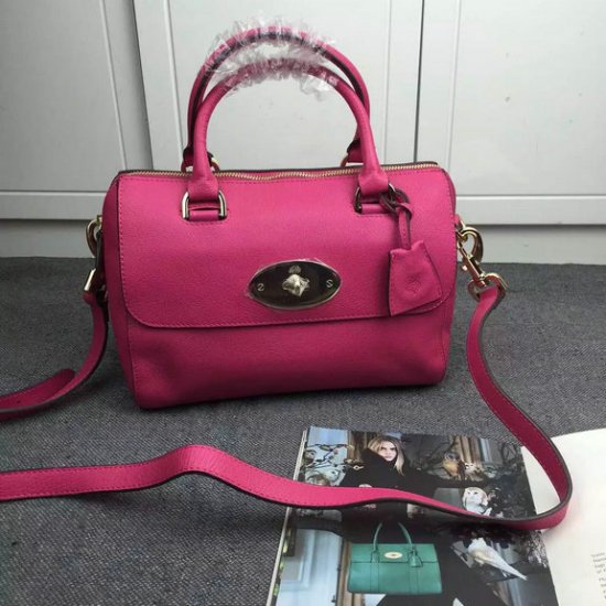 2015 New Mulberry Del Rey Bag in Mulberry Pink Leather - Click Image to Close