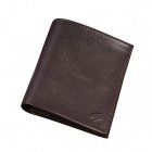 Mulberry Men Mini Tri Fold Natural Leathers Wallet Chocolate