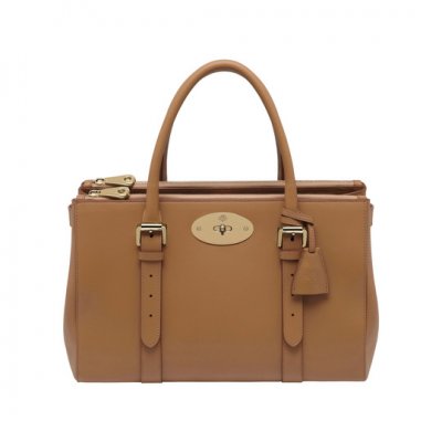 Mulberry Bayswater Double Zip Tote Deer Brown Silky Classic Calf [HH2043-121H157]