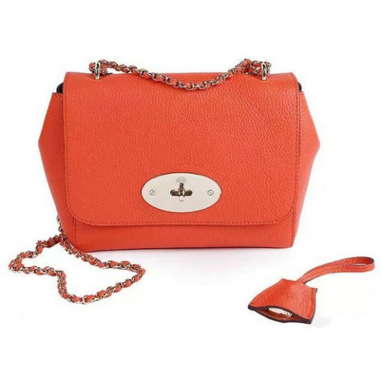 2015 Mulberry Lily Shoulder Bag in Mandarin Soft Grain - Click Image to Close