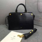 2016 Fall/Winter Mulberry Chester Tote Bag Black Polished Croc Leather