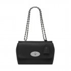 Mulberry Medium Lily Black Soft Grain With Nickel