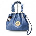 Mulberry Women Daria Drawstring Leathers Tote Bag Blue