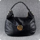 Mulberry Pebbled Mitzy Hobo Tote Bag Leather Black