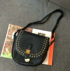 2015 Mulberry Small Tessie Satchel Black with rivets details