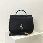 2017 Cheap Mulberry Large Amberley Satchel Black Grain Leather