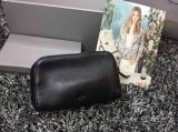2015 Unisex Mulberry Leather Clutch 8437 in Black