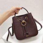 2019 Mulberry Small Hampstead Bag Burgundy Grain Leather