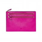 Mulberry Multizip Pouch Mulberry Pink Glossy Goat