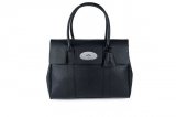 2015 Iconic Mulberry Bayswater Black Small Classic Grain with Nickel