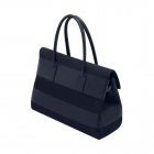 Mulberry Bayswater Midnight Blue Silky Classic Calf And Nubuck Stripe