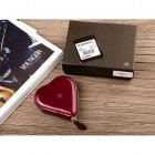 Mulberry Heart Wine Red Patent Leather Wallet 8469-569