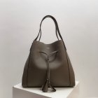 2019 Mulberry Millie Tote Solid Grey Heavy Grain Leather