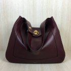 2018 Mulberry Marloes Hobo Oxblood Grain Leather