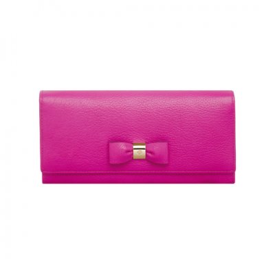 Mulberry Bow Continental Wallet Mulberry Pink Glossy Goat [RL3566-874J191]