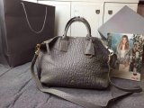 2015 New Mulberry Small Alice Zipped Tote Bag in Grey Shrunken Calf