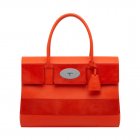 Mulberry Bayswater Fiery Red Silky Classic Calf And Haircalf Stripe