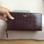 2016 Latest Mulberry Zip Around Wallet Oxblood Polished Embossed Croc