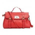 Mulberry Oversized Alexa Bag Natual Leather Red