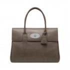Mulberry Bayswater Taupe Shiny Goat