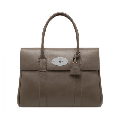 Mulberry Bayswater Taupe Shiny Goat
