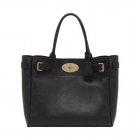 Mulberry Bayswater Tote Black Natural Leather With Brass