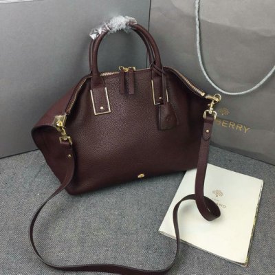 2015 Mulberry Small Alice Zipped Bag in Oxblood Small Grain Leather [2957Soxblood]