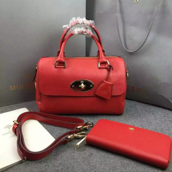 2015 New Mulberry Del Rey Bag in Red Leather - Click Image to Close
