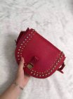 2015 Mulberry Small Tessie Satchel Red with rivets details