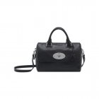 Mulberry Small Del Rey Black Glossy Goat With Nickel