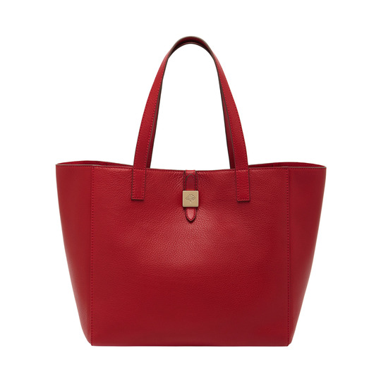 New Mulberry Handbags 2014-Tessie Tote in Poppy Red Soft Leather - Click Image to Close