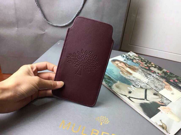 Mulberry Blossom iPhone 6 Cover in Oxblood Calf Nappa - Click Image to Close