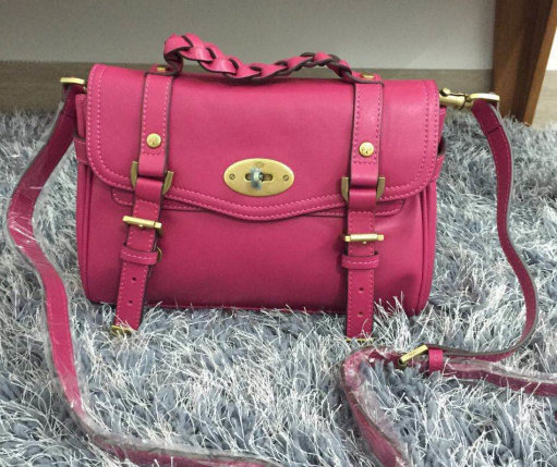 2015 Mulberry Small Alexa Satchel Bag Hot Pink Leather - Click Image to Close