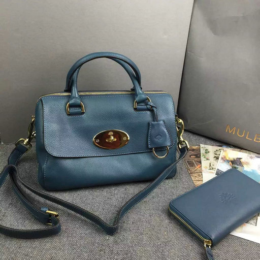 2015 New Mulberry Del Rey Bag in Petrol Blue Leather - Click Image to Close