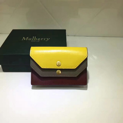 2017 Cheap Mulberry Multiflap Card Case Sunflower, Clay & Crimson Smooth Calf - Click Image to Close
