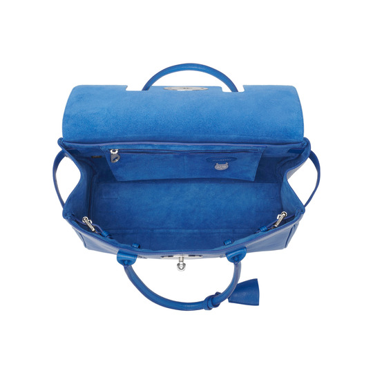 Mulberry Bayswater Bluebell Blue Shiny Goat - Click Image to Close