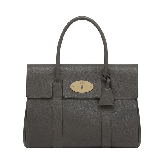 Mulberry Bayswater Mole Grey Grainy Calf - Click Image to Close