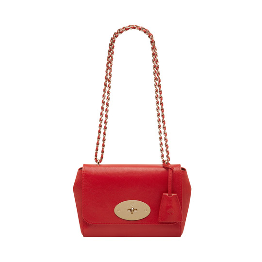 Mulberry Lily Bright Red Shiny Goat - Click Image to Close