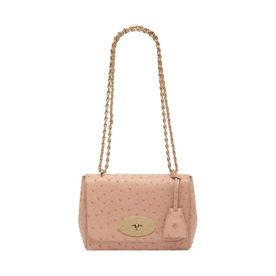 Mulberry Lily Ballet Pink Ostrich - Click Image to Close