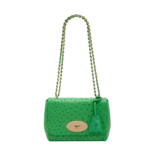 Mulberry Lily Queen Green Ostrich - Click Image to Close