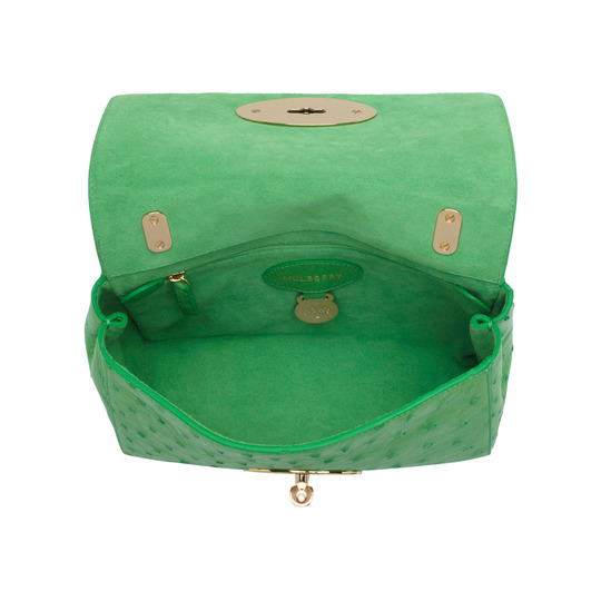 Mulberry Lily Queen Green Ostrich - Click Image to Close