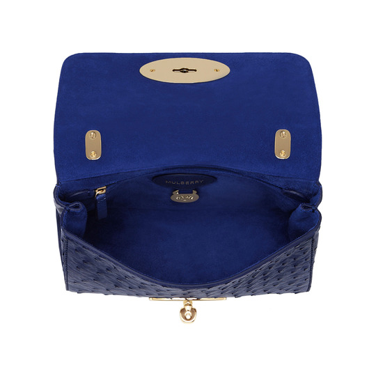 Mulberry Lily Cosmic Blue Ostrich - Click Image to Close