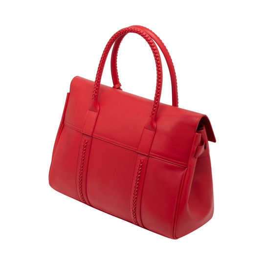 Mulberry Pembridge Bayswater Bright Red Soft Tan - Click Image to Close