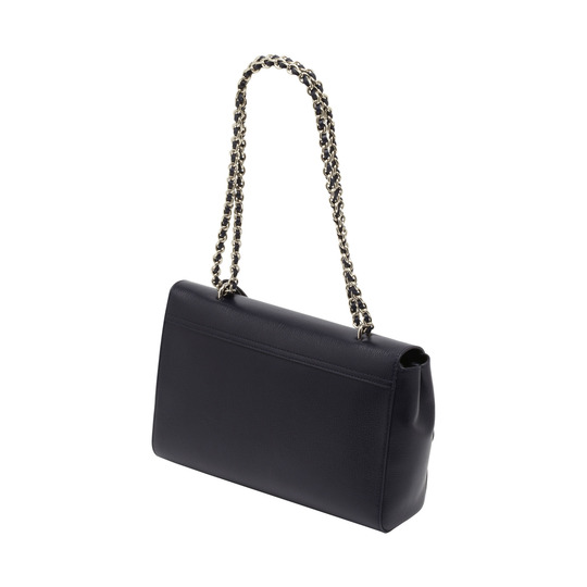 Mulberry Medium Lily Midnight Blue Shiny Goat - Click Image to Close